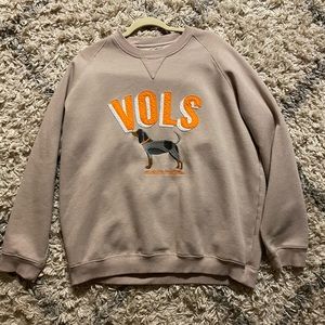 TAN UNIVERSITY OF TENNESSEE SMOKEY CREW NECK